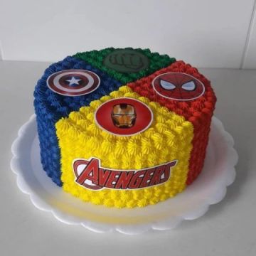 Eggless Vivid Avengers Cake 1 Kg