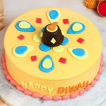 Yummy Chocolaty Diwali Cake Half Kg