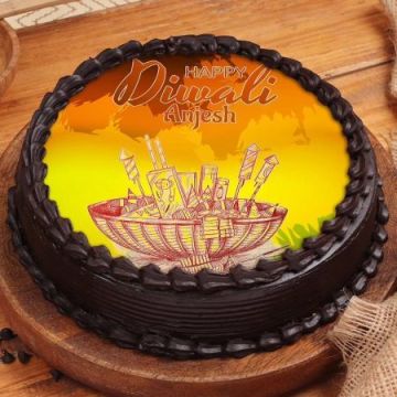 Yummy Diwali Poster Cake Half Kg