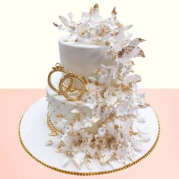 Creamy Gold Creations Vanilla Wedding Cake 3 Kg