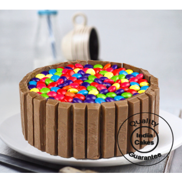 Half Kg Kit Kat Gems - Premium Cake