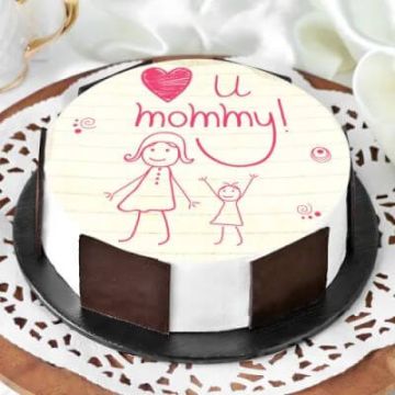 Love You Mommy Cake Half Kg