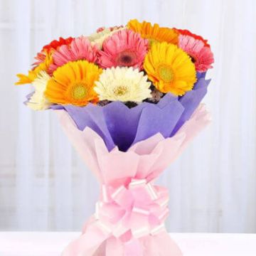 Mix Floral Happiness 10 Gerberas Bouquet