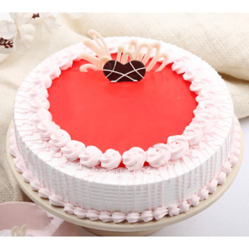 Eggless Palatable Strawberry Cake Half Kgs