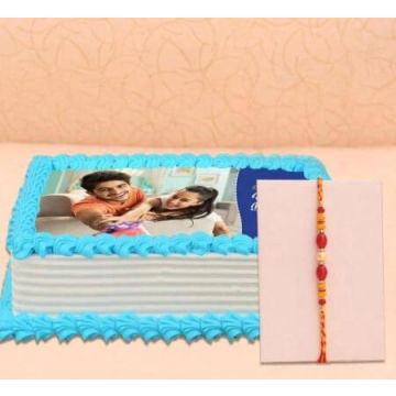 Rakhi with Half Kg Photo Cake