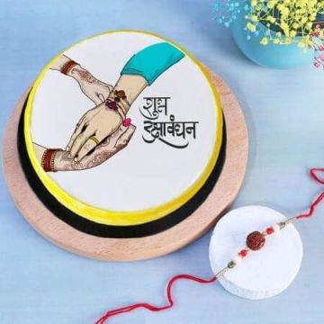 Rakhi with Rakshabandhan Special Poster Cake Half Kg