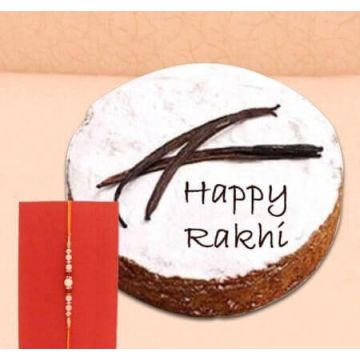 Rakhi with Vanilla Cake Half Kg