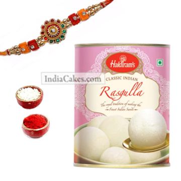 Rakhi with 1 kg Rasgulla