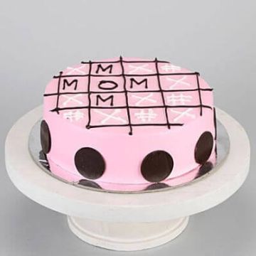 Tic Tac Toe Pineapple Cake for Mom Half Kg