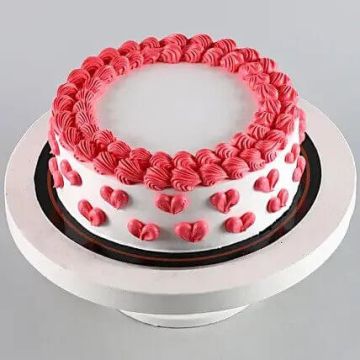 Valentine Hearts Black Forest Cake Half Kg