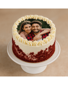 Excellent Red Velvet Photo Cake