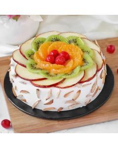 Fresh Fruit Almond Cake Half Kg