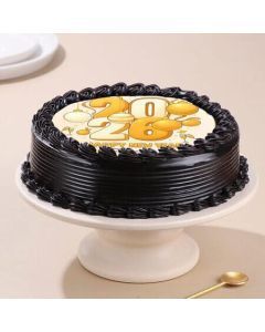 Happy New Year Chocolate Poster Cake