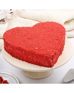 Heart Shaped Red Velvet Vday Cake Half Kgs
