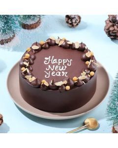 Nutty Choco New Year Cake Half Kg