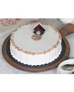 Eggless Tempting Vanilla Cake Half Kg