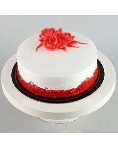 Valentine Special Rosy Red Velvet Cake Half Kg