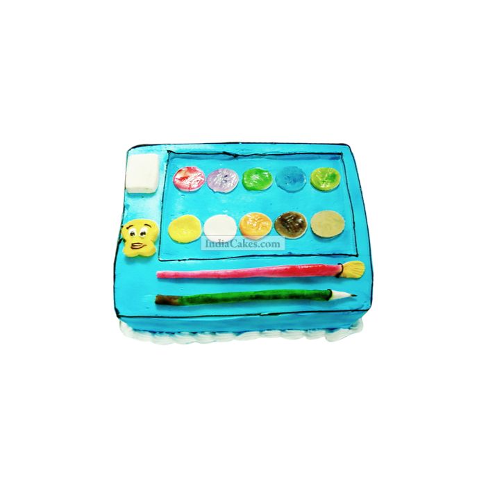 Fondant Paint Box Cake Two Kilogram