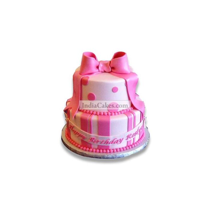 3.5 Kg Cute Pink Gift Cake