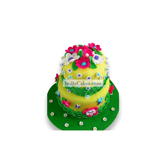 5 Kg Exotic Flower Cake 