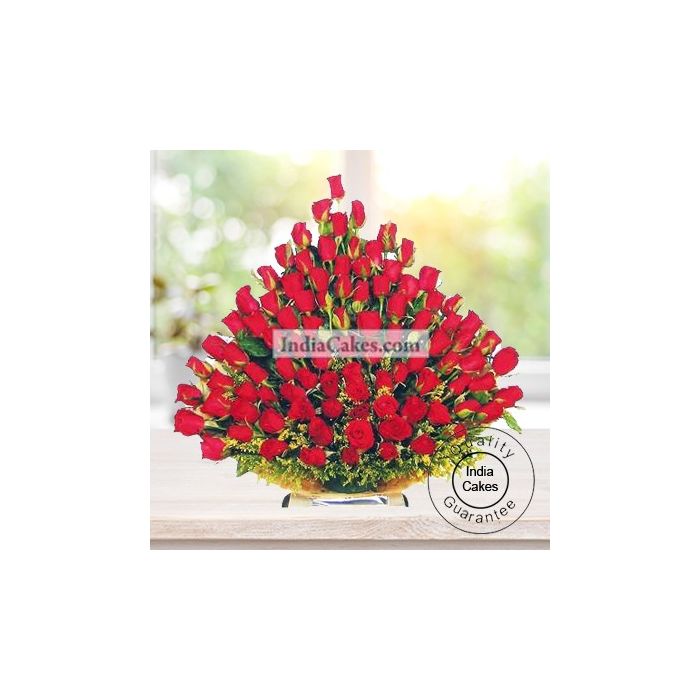 100 Red Roses Arrengement