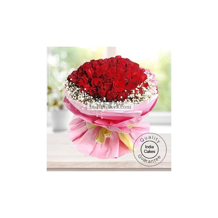 100 Red Roses Bunch