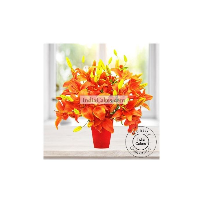 10 Asiatic Lilies Bunch 10 Asiatic Lilies Bunch