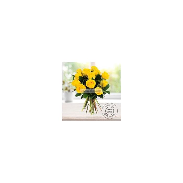 12 Yellow Roses Bunch 12 Yellow Roses Bunch