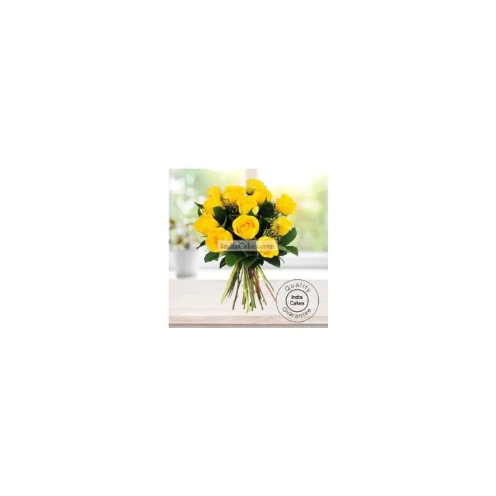 12 Yellow Roses Bunch 12 Yellow Roses Bunch