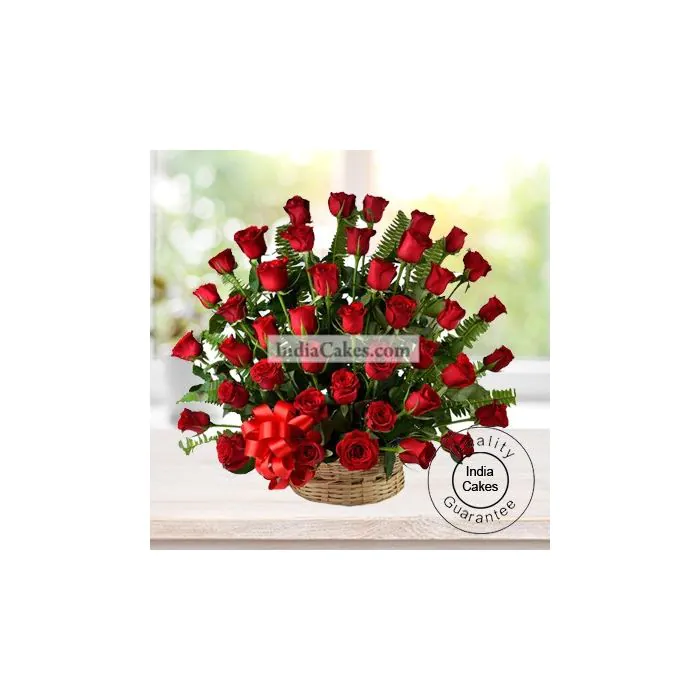 30 Red Roses Basket Arrengement 30 Red Roses Basket Arrengement