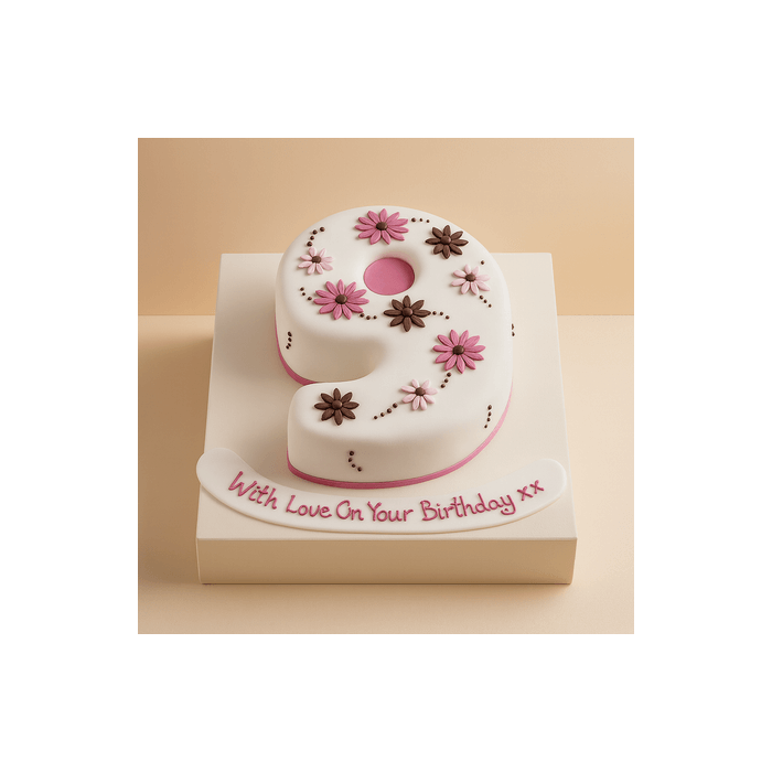 9th Birthday Flower Cake Three Kilogram 9th Birthday Flower Cake Three Kilogram