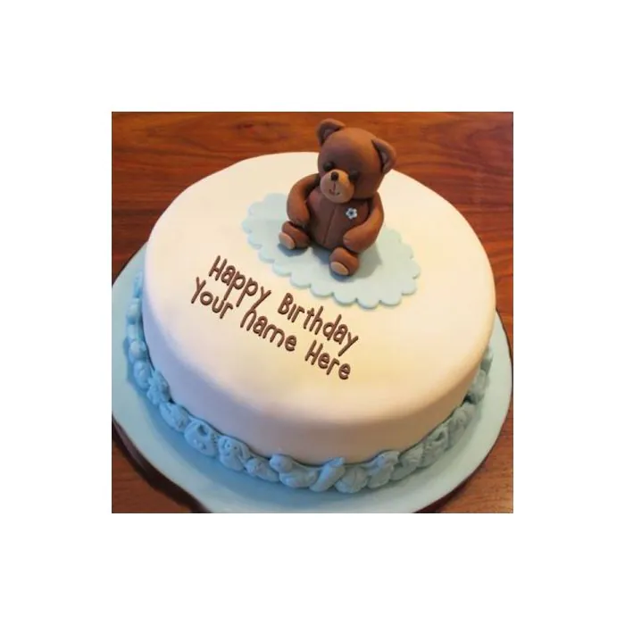 Adorable Teddy Vanilla Cake 1 Kg Adorable Teddy Vanilla Cake 1 Kg