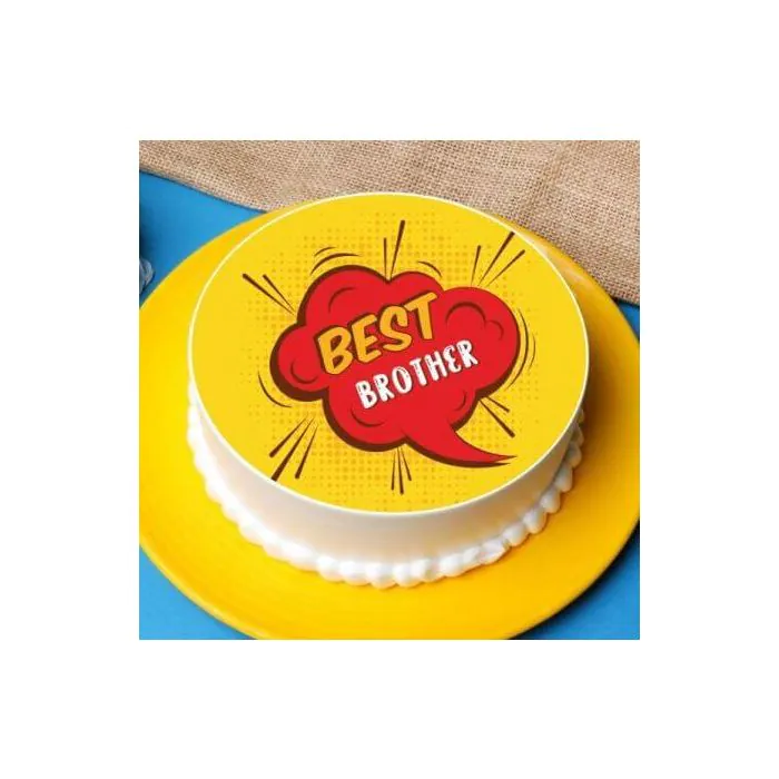 Best Brother Special Poster Cake Half Kg