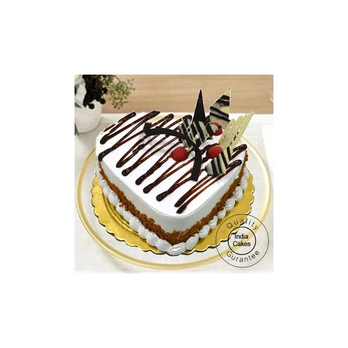 Butterscotch Cake 1 Kg Heart Shaped