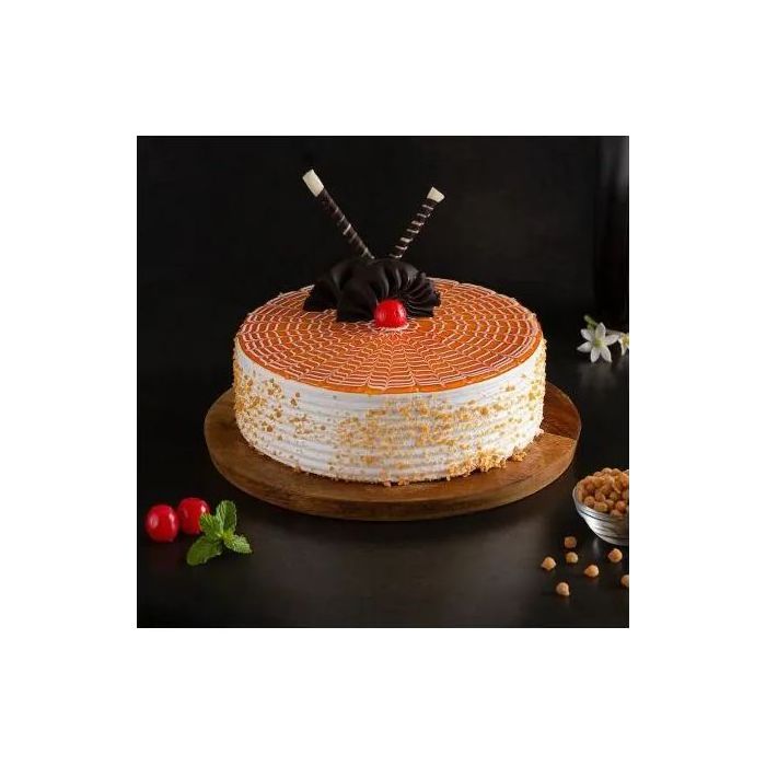 Eggless Butterscotch Appetizing Cake Half Kg Eggless Butterscotch Appetizing Cake Half Kg
