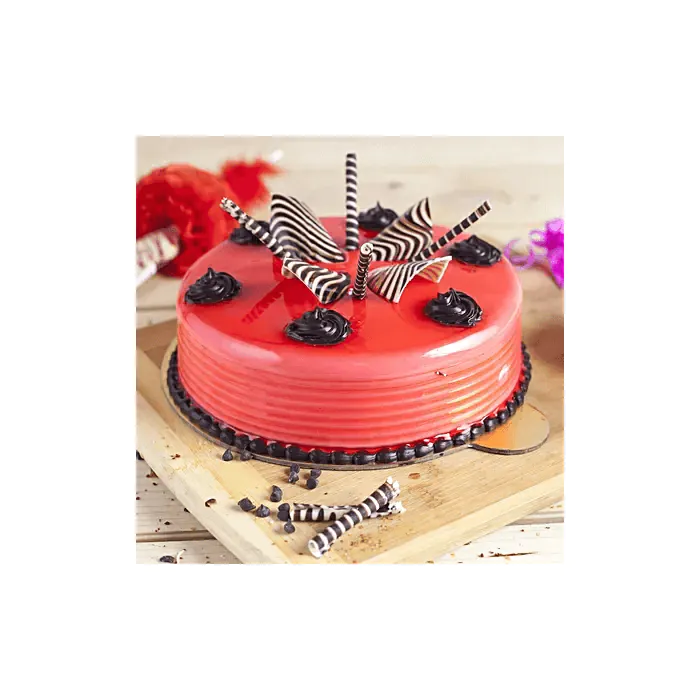 Choco Drop Strawberry Cream Cake 1 Kgs Choco Drop Strawberry Cream Cake 1 Kgs
