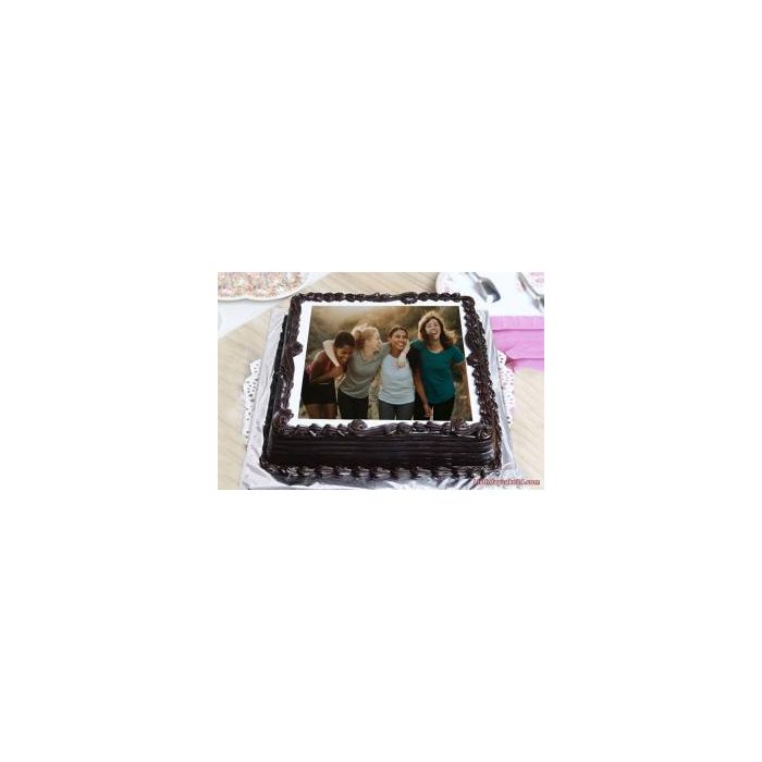 Chocolate Photo Cake 1 Kg Chocolate Photo Cake 1 Kg