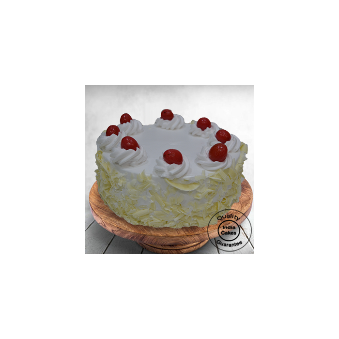 Creamy White Forest Cake with Cherry Half Kg