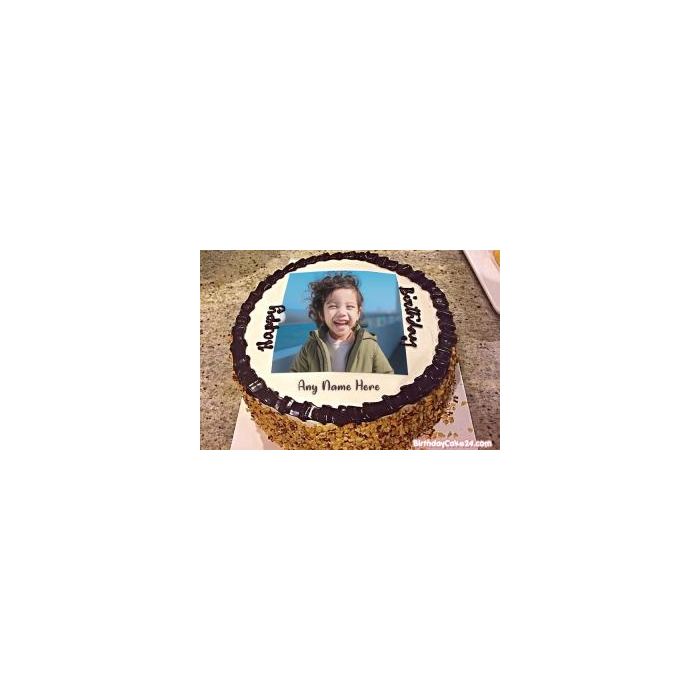 Crunchy Choco Photo Cake 1 Kg Crunchy Choco Photo Cake 1 Kg