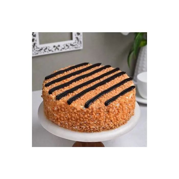 Eggless Delectable Butterscotch Chocolate Cake Eggless Delectable Butterscotch Chocolate Cake