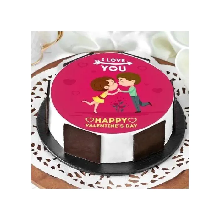 Delightful Valentine Photo Cake Half Kg Delightful Valentine Photo Cake Half Kg
