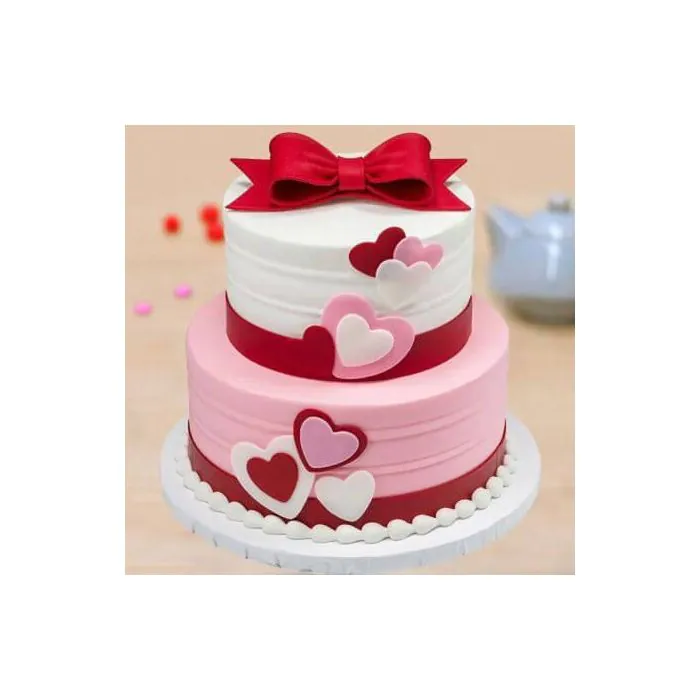 Double Trouble Fondant 2 Tier Cake 3 Kg