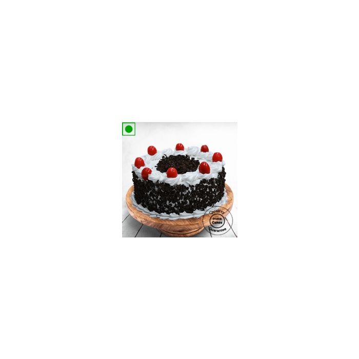 Eggless Half Kg Cream and Cherry Black Forest Cake Eggless Half Kg Cream and Cherry Black Forest Cake