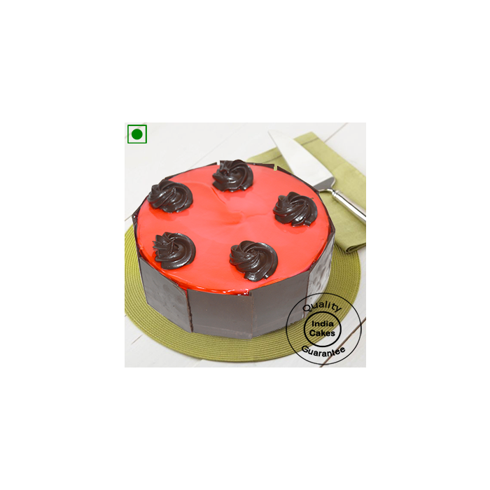 Eggless Choco Spiral Strawberry Cake Half Kg Eggless Choco Spiral Strawberry Cake Half Kg