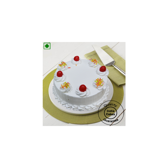 Eggless Fresh Rich Vanilla Cake Half Kg Eggless Fresh Rich Vanilla Cake Half Kg