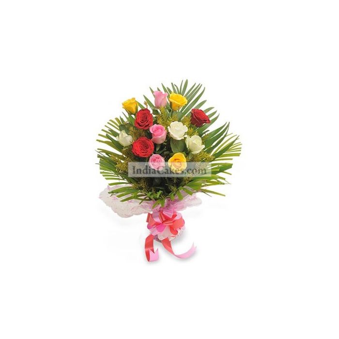 12 Mix Roses Bunch 12 Mix Roses Bunch