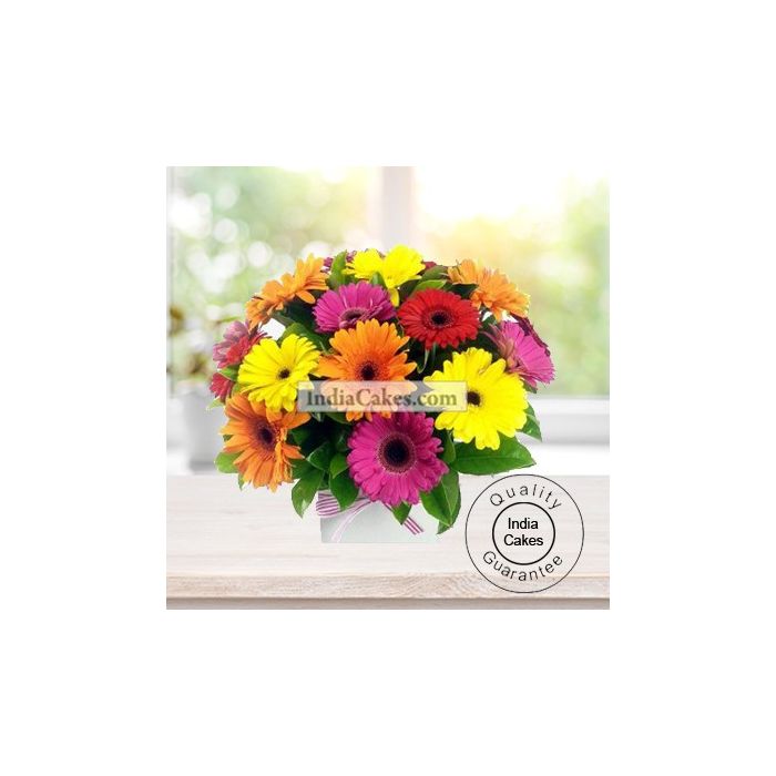 ARRANGEMENT OF 20 MIX GERBERAS