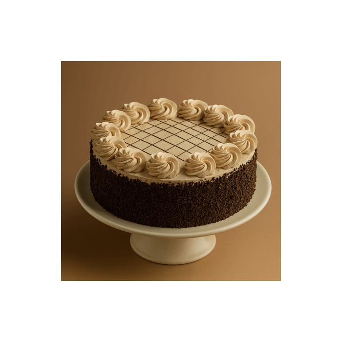 Eggless Floral Irish Coffee Cake Half Kg Eggless Floral Irish Coffee Cake Half Kg