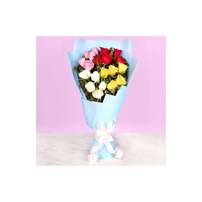 Floral Creativity 20 Mix Roses Bouquet Floral Creativity 20 Mix Roses Bouquet