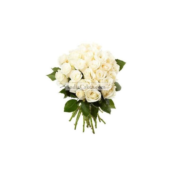 12 White Roses Bunch 12 White Roses Bunch